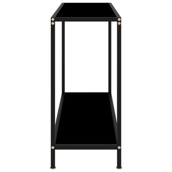Konsolbord 100x35x75 cm hærdet glas sort - Konsolbord - Konsolborde - Home & Living