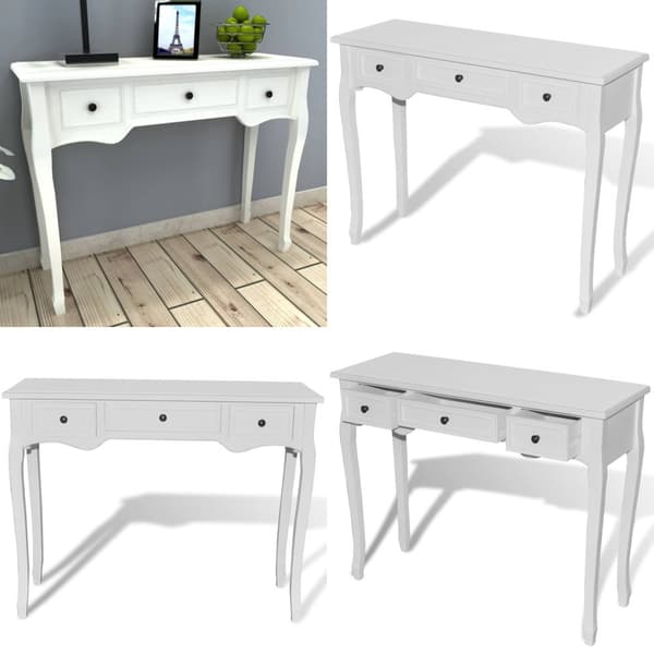 Konsolbord med tre skuffer hvid - Konsolbord - Konsolborde - Home & Living