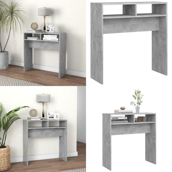 Konsolipöytä betoninharmaa 78x30x80 cm tekninen puu - Konsolipöytä - Konsolipöydät - Home & Living