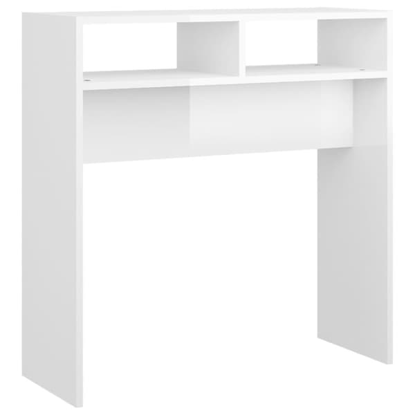 Konsolbord 78x30x80 cm spånplade hvid højglans - Konsolbord - Konsolborde - Home & Living