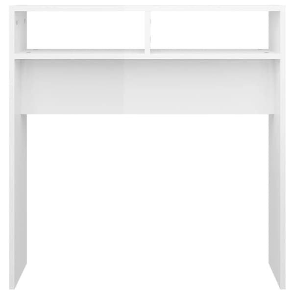 Konsolbord 78x30x80 cm spånplade hvid højglans - Konsolbord - Konsolborde - Home & Living