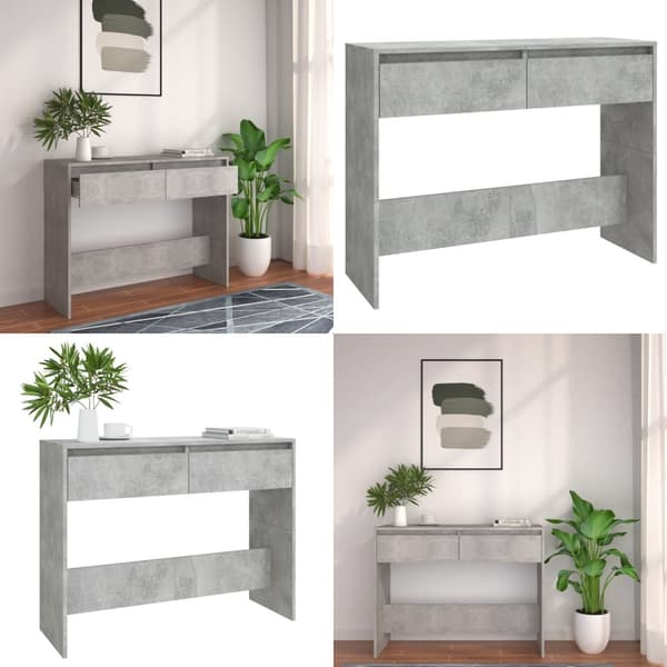 Konsolbord 100x35x76,5 cm konstrueret træ betongrå - Konsolbord - Konsolborde - Home & Living