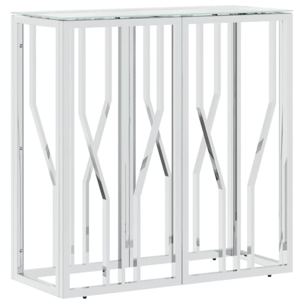 Konsolbord 70x30x70 cm rustfrit stål og glas - Konsolbord - Konsolborde - Home & Living