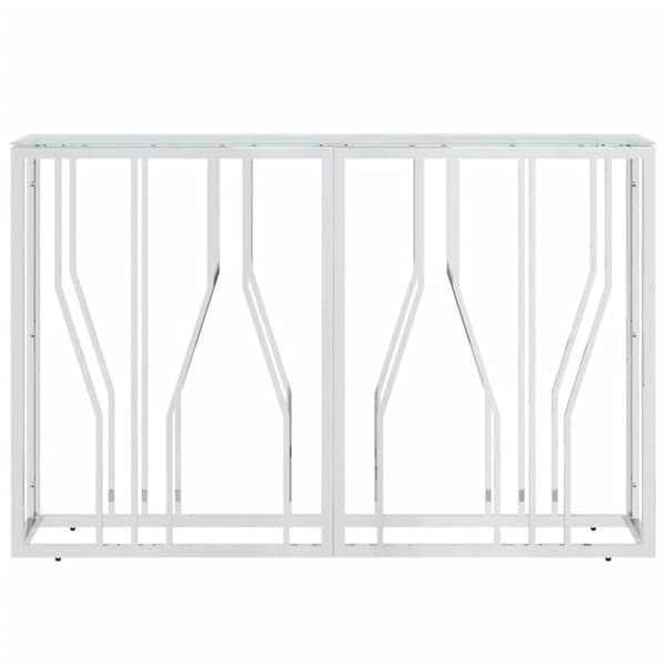 Konsolbord 110x30x70 cm rustfrit stål og glas - Konsolbord - Konsolborde - Home & Living