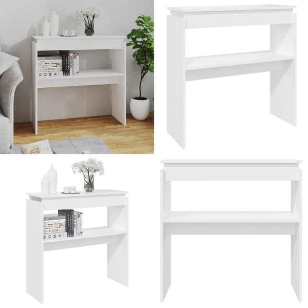 Konsolbord 80x30x80 cm spånplade hvid - Konsolbord - Konsolborde - Home & Living