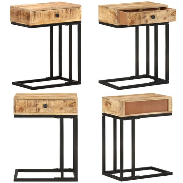 U-formet sidebord 45x30x61 cm massivt mangotræ - Sidebord - Sideborde - Home & Living