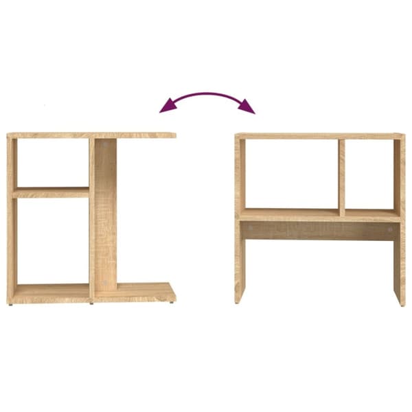Sidebord 50x30x50 cm konstrueret træ sonoma-egetræsfarvet - Sidebord - Sideborde - Home & Living
