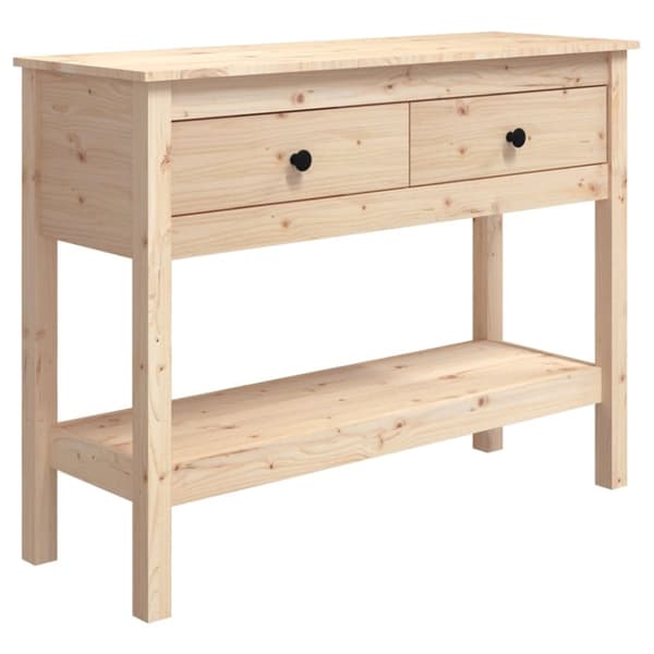 Konsolbord 100x35x75 cm massivt fyrretræ - Konsolbord - Konsolborde - Home & Living