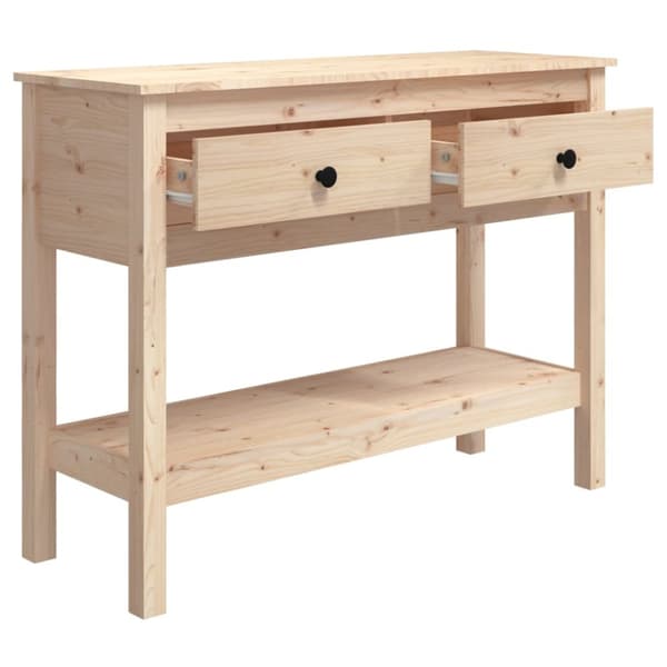 Konsolbord 100x35x75 cm massivt fyrretræ - Konsolbord - Konsolborde - Home & Living