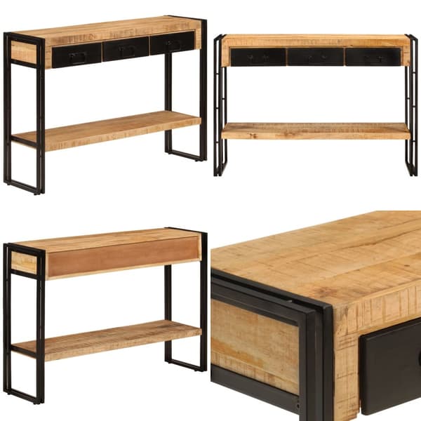 Konsolbord 110x30x76 cm massivt mangotræ - Konsolbord - Konsolborde - Home & Living