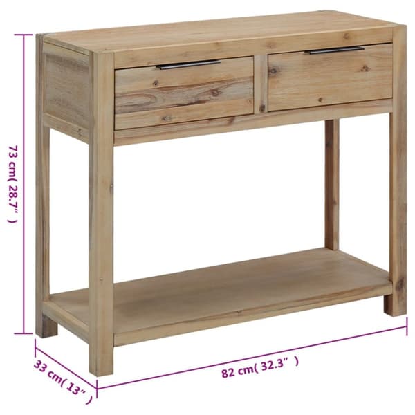Konsolbord 82x33x73 cm massivt akacietræ - Konsolbord - Konsolborde - Home & Living