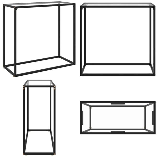 Konsolbord transparent 80x35x75 cm härdat glas - Konsolbord - Konsol Bord - Home & Living