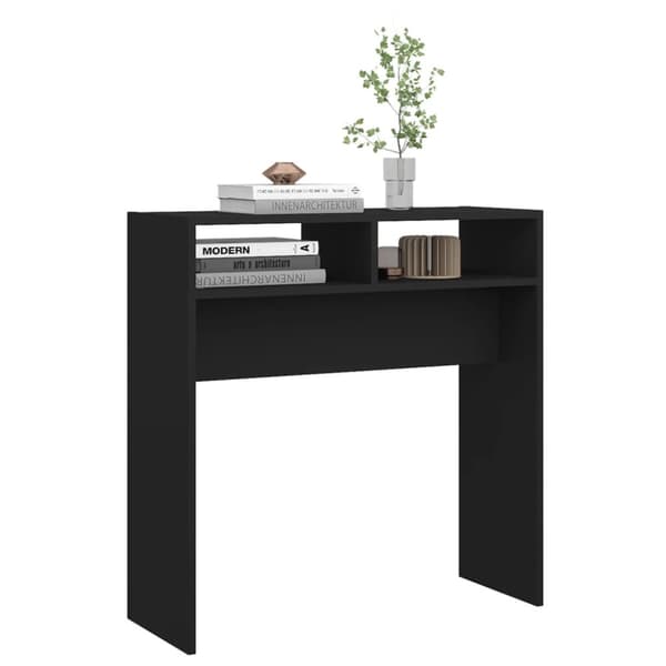Konsolbord svart 78x30x80 cm konstruerat trä - Sidobord - Soffbord - Home & Living