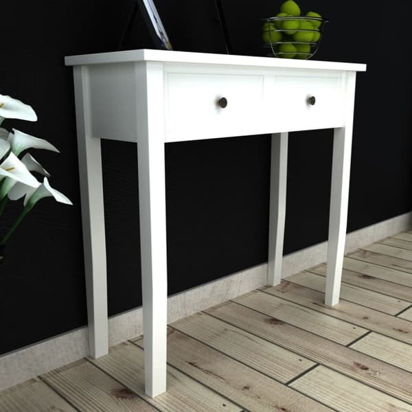 Konsolbord med to skuffer hvid - Konsolbord - Konsolborde - Home & Living