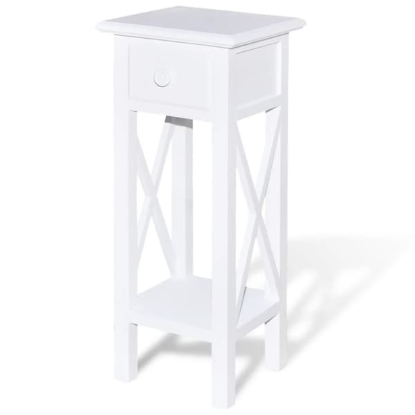 Sidebord med skuffe hvid - Telefonbord - Telefonborde - Home & Living