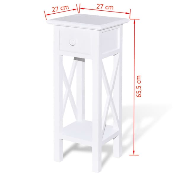 Sidebord med skuffe hvid - Telefonbord - Telefonborde - Home & Living