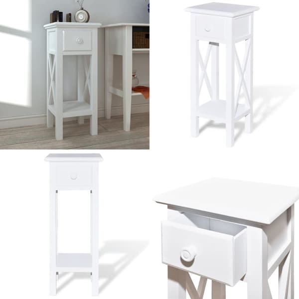 Sidebord med skuffe hvid - Telefonbord - Telefonborde - Home & Living