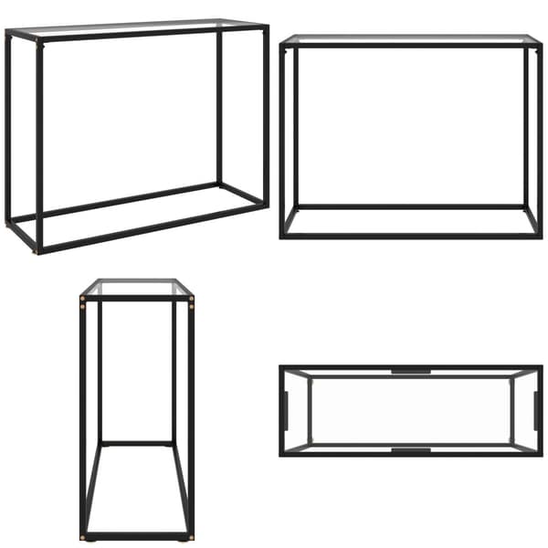 Konsolbord transparent 100x35x75 cm härdat glas - Konsolbord - Konsol Bord - Home & Living