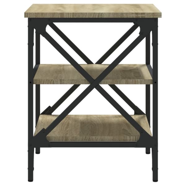 Sidobord 2 st sonoma-ek 40x42x50 cm konstruerat trä - Soffbord - Vardagsrumsbord - Home & Living