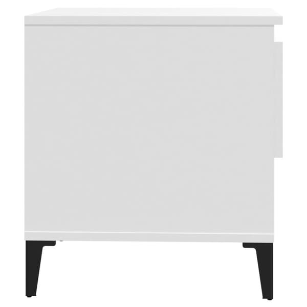 Sidebord 50x46x50 cm konstrueret træ hvid - Sidebord - Sideborde - Home & Living