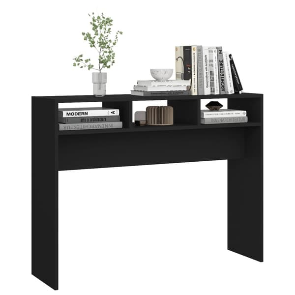 Sidobord svart 105x30x80 cm konstruerat trä - Sidobord - Soffbord - Home & Living
