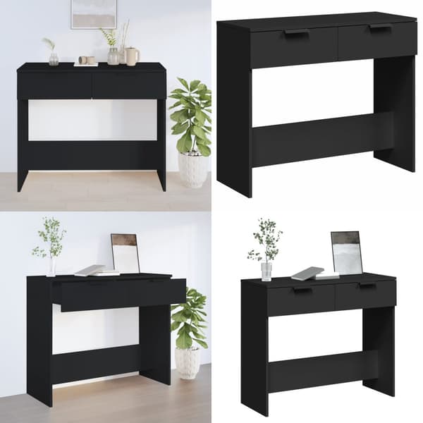 Konsolbord 90x36x75 cm konstrueret træ sort - Konsolbord - Konsolborde - Home & Living