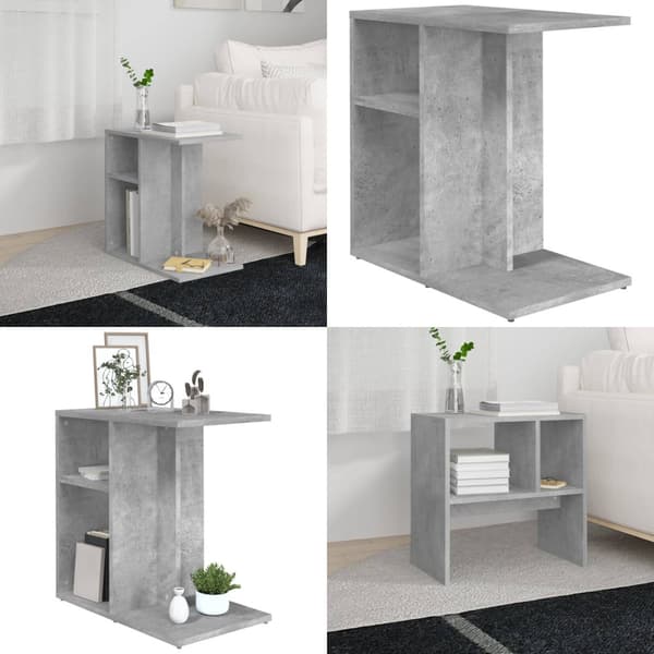 Sidebord 50x30x50 cm konstrueret træ betongrå - Sidebord - Sideborde - Home & Living