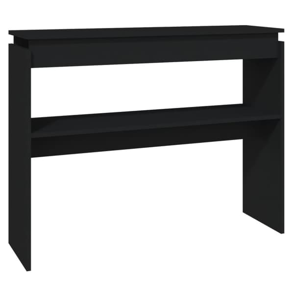 Konsolbord 102x30x80 cm konstrueret træ sort - Konsolbord - Konsolborde - Home & Living