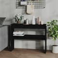 Miniatyrbillede 2 af 8: Konsolbord 102x30x80 cm konstrueret træ sort - Konsolbord - Konsolborde - Home & Living