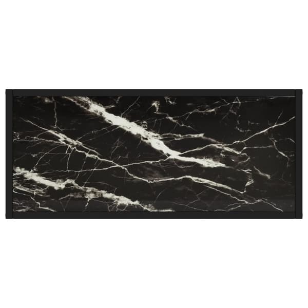 Konsolbord svart 80x35x75 cm härdat glas - Konsolbord - Konsol Bord - Home & Living