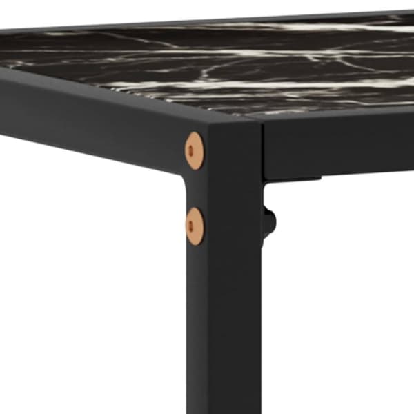Konsolbord svart 80x35x75 cm härdat glas - Konsolbord - Konsol Bord - Home & Living