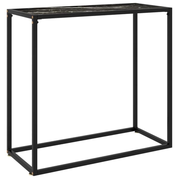 Konsolbord svart 80x35x75 cm härdat glas - Konsolbord - Konsol Bord - Home & Living
