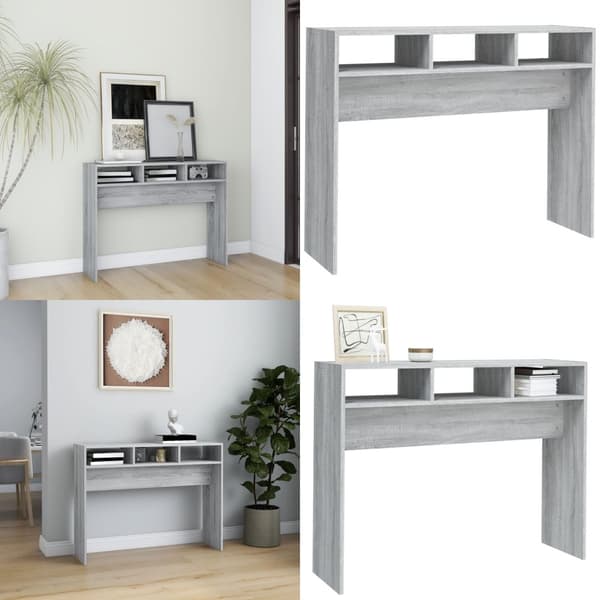 Sofabord 105x30x80 cm konstrueret træ grå sonoma-eg - Konsolbord - Konsolborde - Home & Living