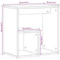 Miniatyrbilde 10 av 11: vidaXL Sidebord 2 stk grå sonoma 50x30x50 cm konstruert tre