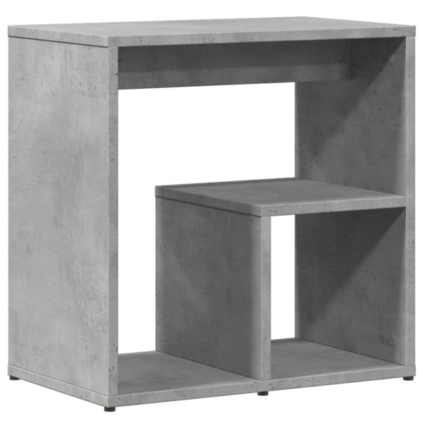 vidaXL Sivupöytä betoninharmaa 50x30x50 cm lastulevy