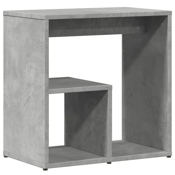 vidaXL sidebord 50x30x50 cm konstrueret træ betongrå