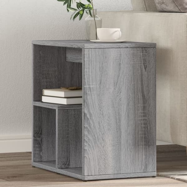vidaXL Sivupöytä harmaa Sonoma 50x30x50 cm tekninen puu