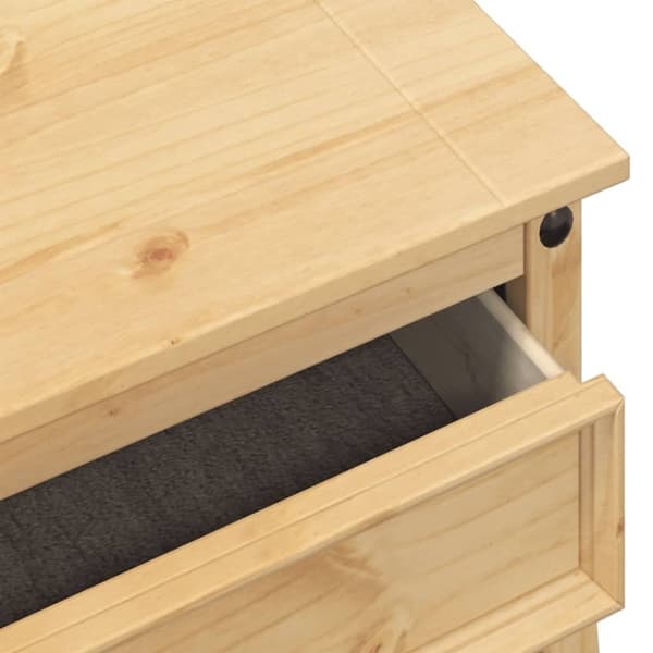 vidaXL konsolbord Corona 73x35x73 cm massivt fyrretræ