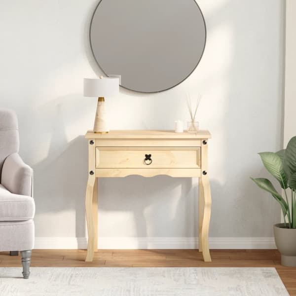 vidaXL konsolbord Corona 73x35x73 cm massivt fyrretræ
