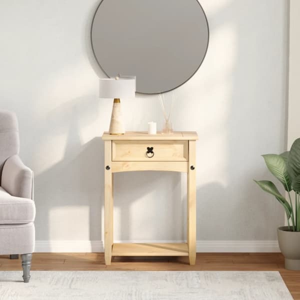 vidaXL Konsolipöytä Corona 55x35x73 cm täysi mänty