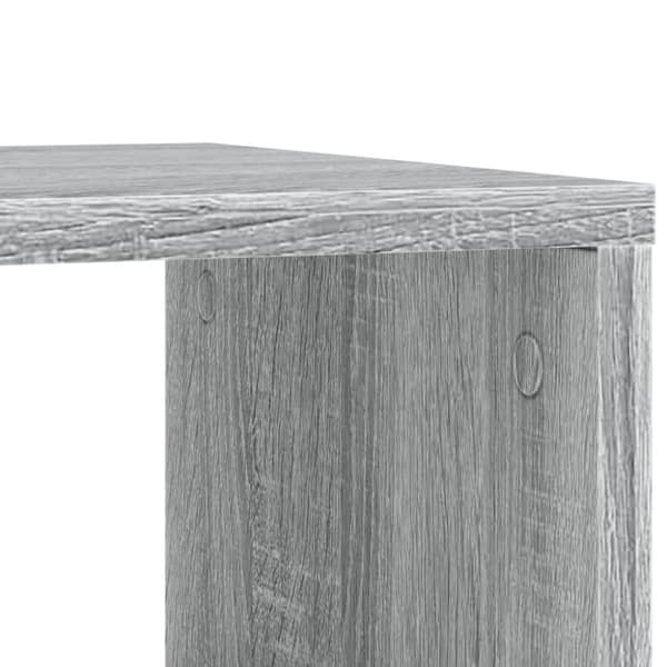vidaXL sidebord med hjul 50x30x55 cm konstrueret træ grå sonoma-eg