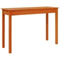 Miniatyrbilde 1 av 10: vidaXL Konsollbord voksbrun 110x40x75 cm heltre furu