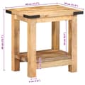 Miniatyrbilde 9 av 10: vidaXL Sidebord 40x30x40 cm grovt heltre mango