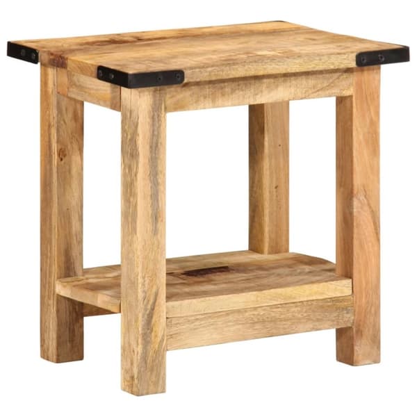 vidaXL Sidebord 40x30x40 cm grovt heltre mango