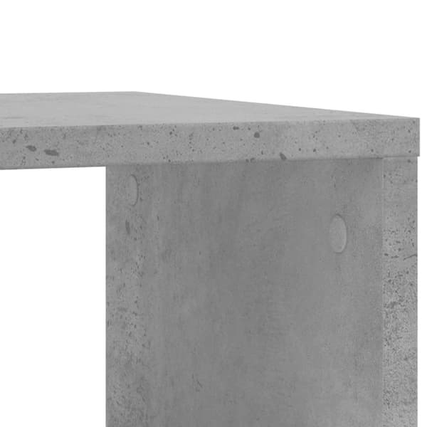 vidaXL sidebord med hjul 50x30x55 cm spånplade betongrå