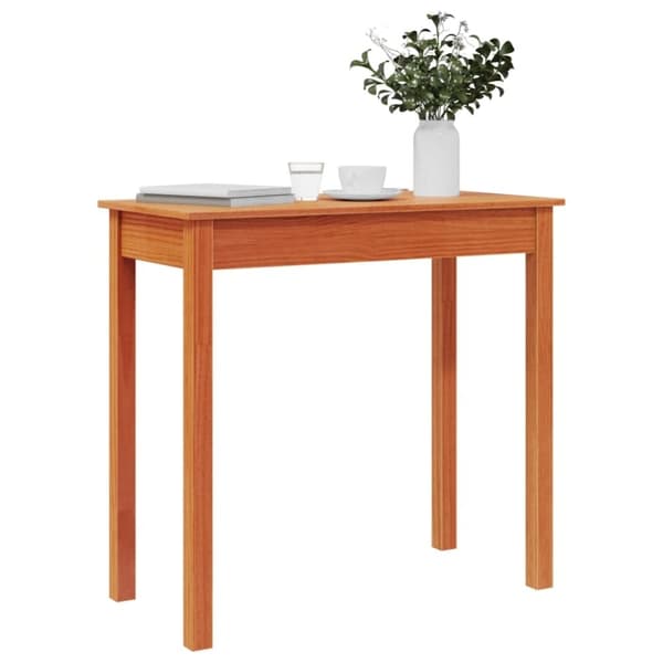 vidaXL Konsollbord voksbrun 80x40x75 cm heltre furu