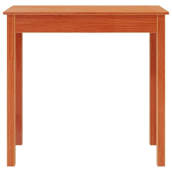 vidaXL Konsollbord voksbrun 80x40x75 cm heltre furu