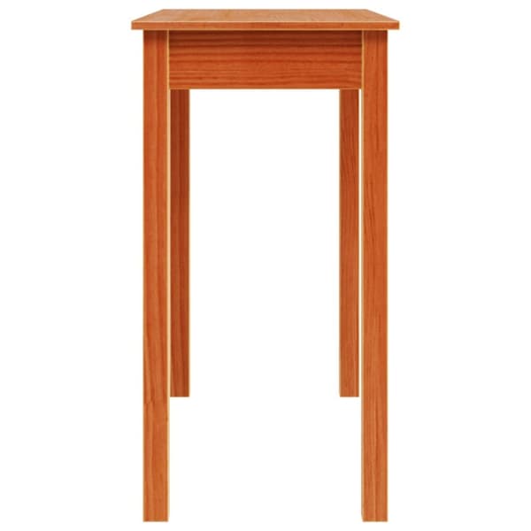 vidaXL Konsollbord voksbrun 80x40x75 cm heltre furu