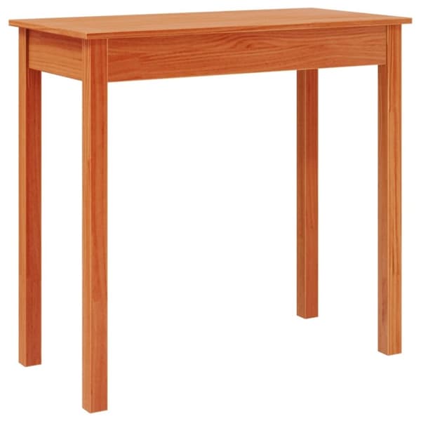 vidaXL Konsollbord voksbrun 80x40x75 cm heltre furu