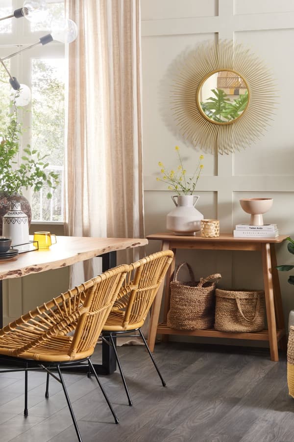 MDF konsol med en rektangulær hylde, traditionelle design stuemøbler